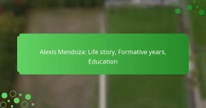 Alexis Mendoza: Life story, Formative years, Education