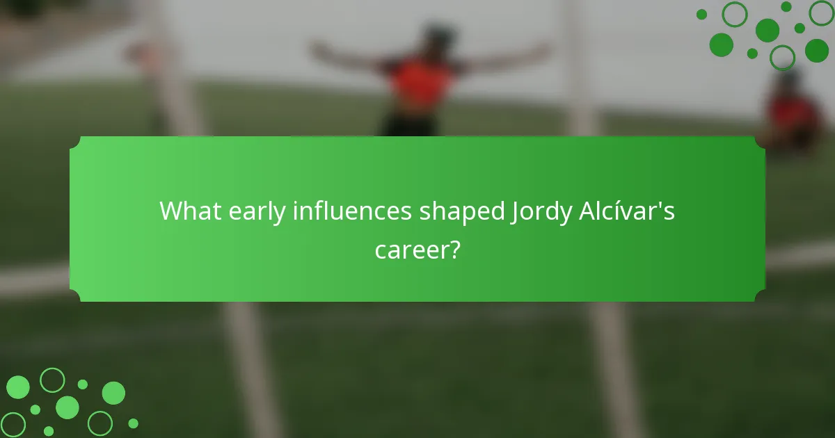 What early influences shaped Jordy Alcívar's career?
